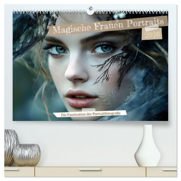 Magische Frauen Portraits (hochwertiger Premium Wandkalender 2026 DIN A2 quer), Kunstdruck in Hochglanz