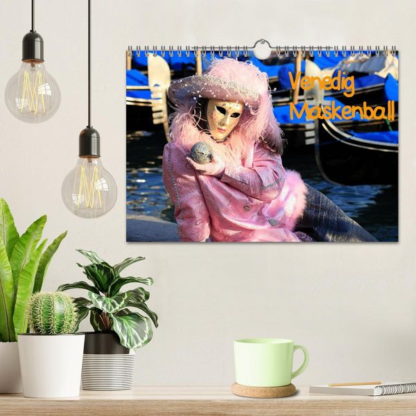 Produktbild: Venedig Maskenball (Wandkalender 2026 DIN A4 quer), CALVENDO Monatskalender
