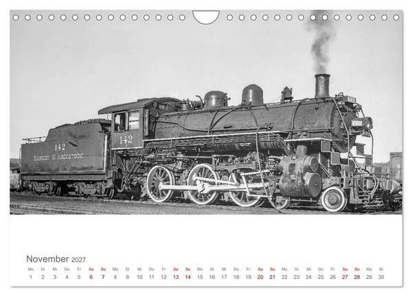 Produktbild: US-Dampflokomotiven (Wandkalender 2027 DIN A4 quer), CALVENDO Monatskalender