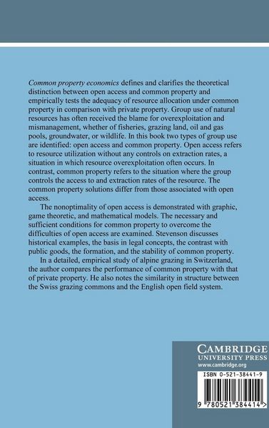 Produktbild: Common Property Economics