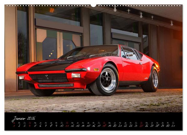 Produktbild: De Tomaso Pantera (hochwertiger Premium Wandkalender 2026 DIN A2 quer), Kunstdruck in Hochglanz