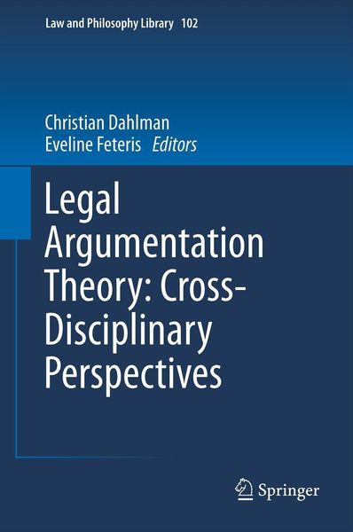 Produktbild: Legal Argumentation Theory: Cross-Disciplinary Perspectives