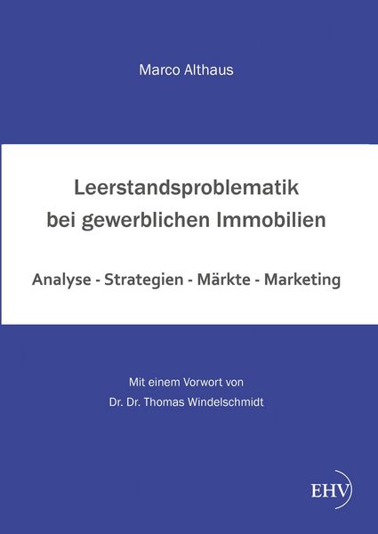 Produktbild: Leerstandsproblematik bei gewerblichen Immobilien