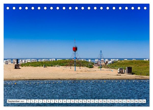 Produktbild: The German North Sea coast (Desk Calendar 2027 DIN A5 landscape), CALVENDO 12 Month DeskCalendar
