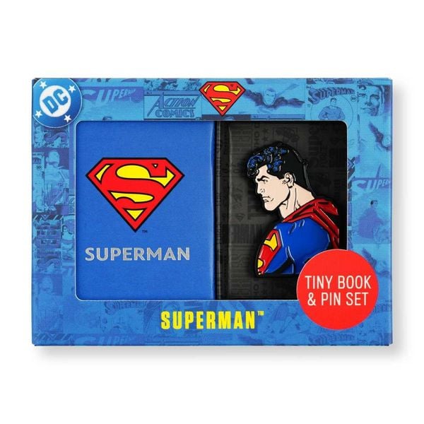 Produktbild: DC Comics: Superman Tiny Book and Pin Set