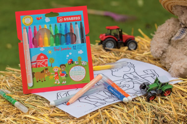 Produktbild: STABILO Dicker Filzstift -  Trio Jumbo - 12er Pack - 12 Farben