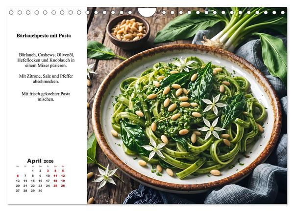 Produktbild: Green Delights - Ein Jahr voller veganer Gen&uuml;sse (Wandkalender 2026 DIN A4 quer), CALVENDO Monatskalender