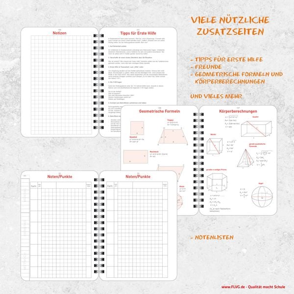 Produktbild: POSTKARTENGR&Ouml;&szlig;E! - A6 Gymnasial-, Schul- und Studienplaner 2026/2027