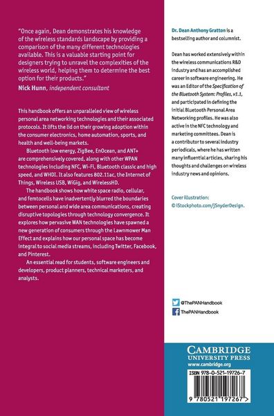 Produktbild: The Handbook of Personal Area Networking Technologies and Protocols