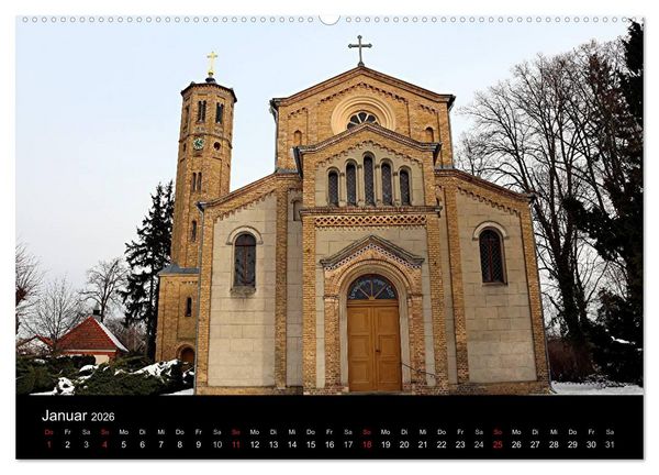 Produktbild: Evangelische Kirchen um Potsdam 2026 (hochwertiger Premium Wandkalender 2026 DIN A2 quer), Kunstdruck in Hochglanz