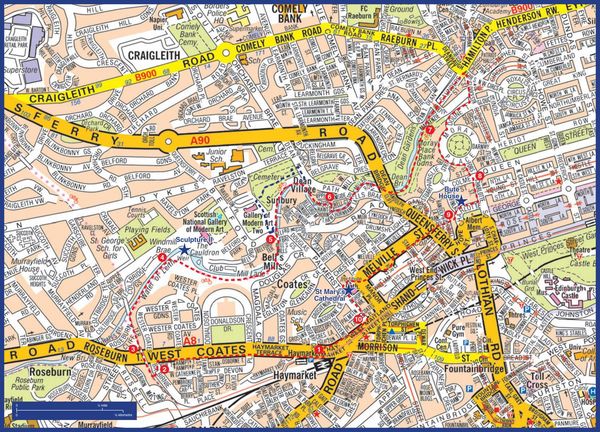 Produktbild: A -Z Edinburgh Hidden Walks