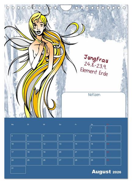 Produktbild: Sternzeichen &bull; Geburtstagskalender / Planer (Wandkalender 2026 DIN A4 hoch), CALVENDO Monatskalender