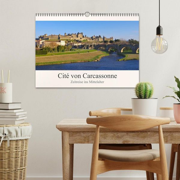 Produktbild: Cite von Carcassonne - Zeitreise ins Mittelalter (Wandkalender 2026 DIN A3 quer), CALVENDO Monatskalender