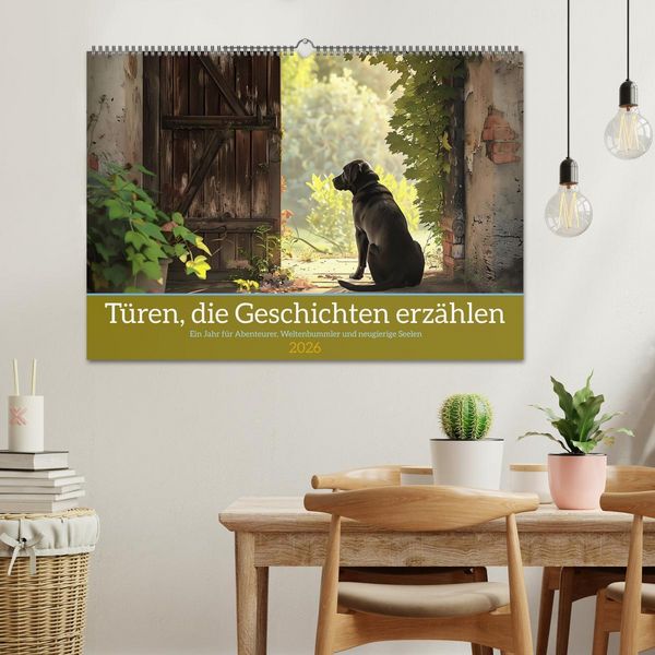 Produktbild: T&uuml;ren, die Geschichten erz&auml;hlen (Wandkalender 2026 DIN A2 quer), CALVENDO Monatskalender