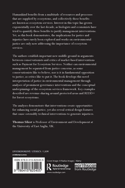 Produktbild: The Justices and Injustices of Ecosystem Services