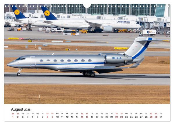 Produktbild: Die Welt der Privatjets (Wandkalender 2026 DIN A3 quer), CALVENDO Monatskalender