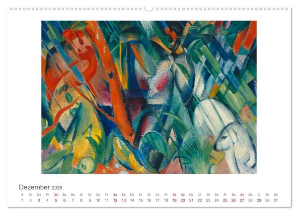 Produktbild: Franz Marc 2026 (hochwertiger Premium Wandkalender 2026 DIN A2 quer), Kunstdruck in Hochglanz