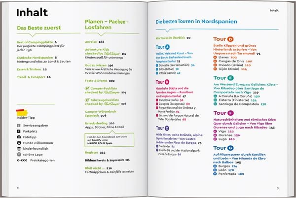 Produktbild: MARCO POLO Camper Guide Nordspanien: Atlantikk&uuml;ste & Pyren&auml;en