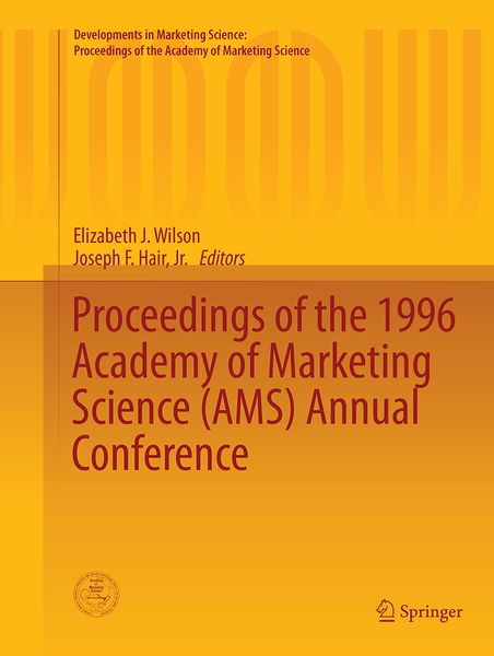 Produktbild: Proceedings of the 1996 Academy of Marketing Science (AMS) Annual Conference