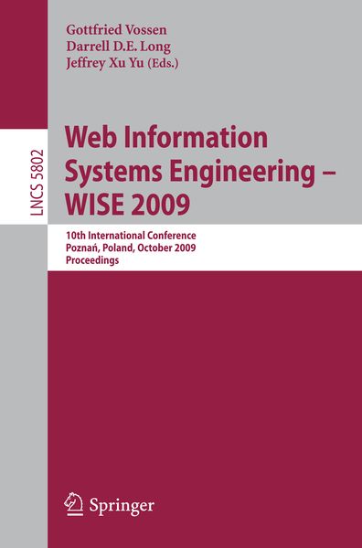 Produktbild: Web Information Systems Engineering - WISE 2009