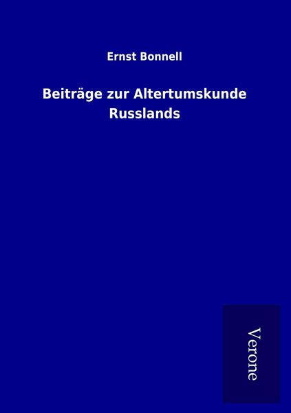 Produktbild: Beitr&auml;ge zur Altertumskunde Russlands