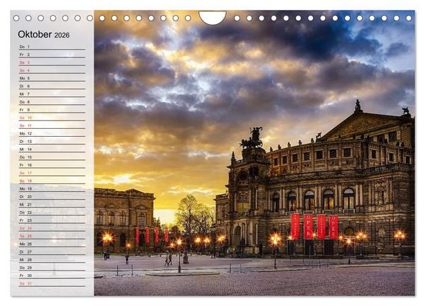 Produktbild: WUNDERVOLLES DRESDEN (Wandkalender 2026 DIN A4 quer), CALVENDO Monatskalender