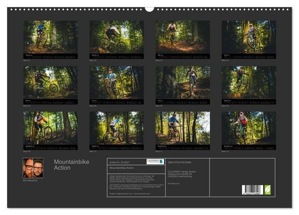 Produktbild: Mountainbike Action (Wandkalender 2026 DIN A2 quer), CALVENDO Monatskalender