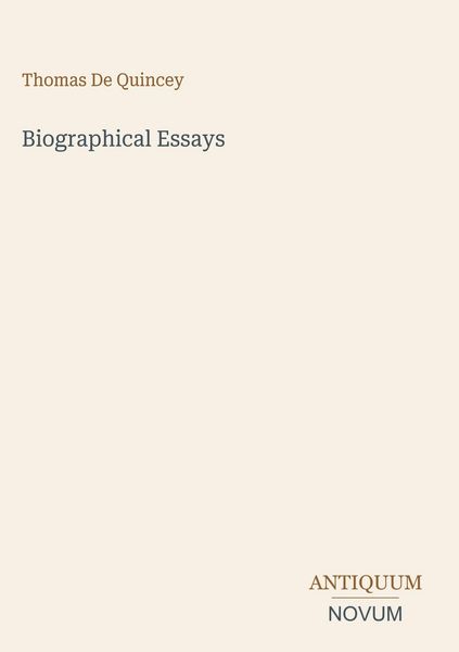 Produktbild: Biographical Essays