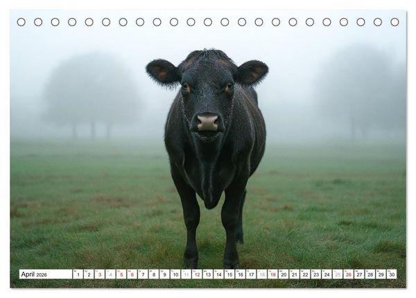 Produktbild: K&Uuml;HE AUF DER ALM &ndash; Der Kalender aus Bayern (Tischkalender 2026 DIN A5 quer), CALVENDO Monatskalender