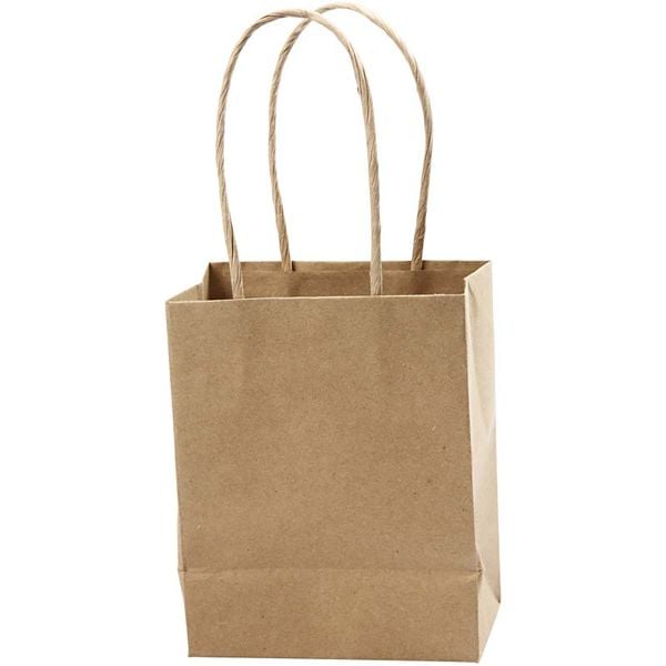 Produktbild: Creativ Company Papiert&uuml;ten, H 17 cm, B 12x7 cm, 125 g, Braun, 10 Stk