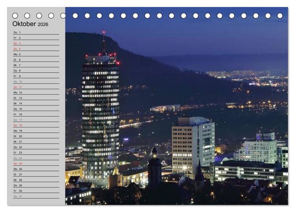 Produktbild: Jena in Th&uuml;ringen (Tischkalender 2026 DIN A5 quer), CALVENDO Monatskalender