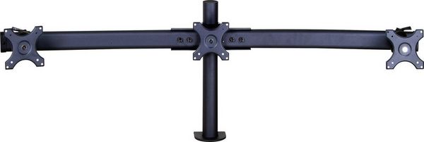 Produktbild: SpeaKa Professional SP-1664324 Monitor-Tischhalterung 3 Display(s) 33,0 cm (13") - 61 cm (24") Schwarz H&ouml;henverstellbar, Schwenkbar, Rotierbar