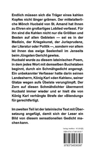 Produktbild: Hucbald von St. Amand: Selig sind die Kahlen