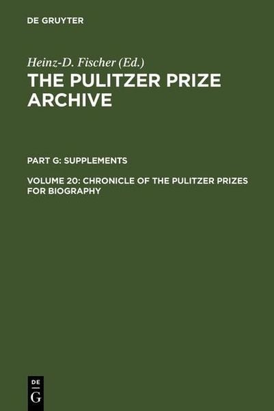 Produktbild: Chronicle of the Pulitzer Prizes for Biography