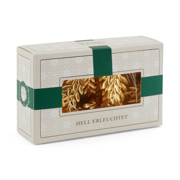 Produktbild: Licherterkette "Goldenes Blatt" 20 Lichter
