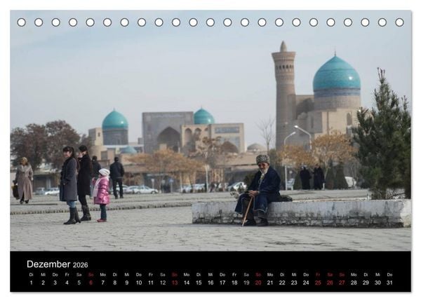 Produktbild: Usbekistan (Tischkalender 2026 DIN A5 quer), CALVENDO Monatskalender