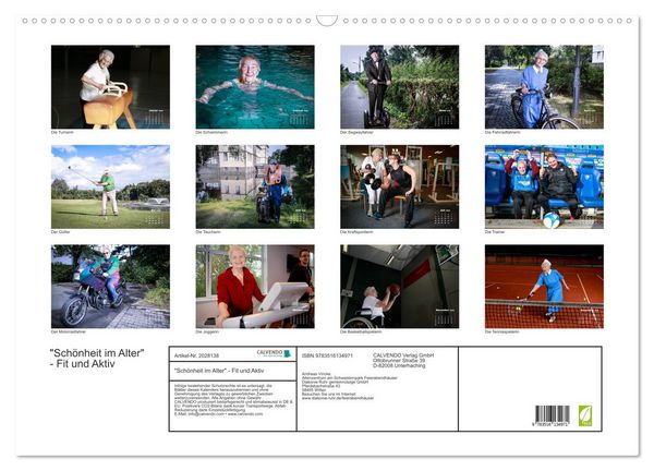 Produktbild: "Sch&ouml;nheit im Alter" - Fit und Aktiv (Wandkalender 2026 DIN A2 quer), CALVENDO Monatskalender