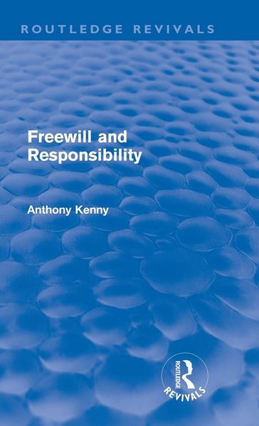 Produktbild: Freewill and Responsibility (Routledge Revivals)