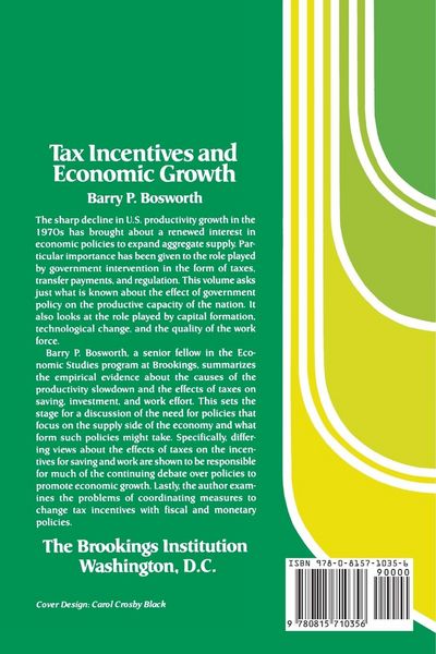 Produktbild: Tax Incentives and Economic Growth
