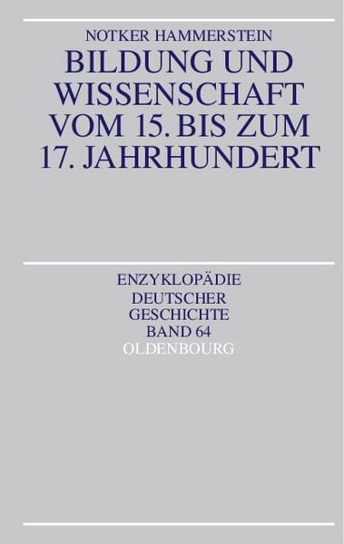 Produktbild: Bildung und Wissenschaft vom 15. bis zum 17. Jahrhundert