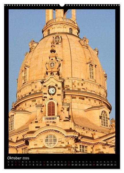 Produktbild: Frauenkirche Dresden (hochwertiger Premium Wandkalender 2026 DIN A2 hoch), Kunstdruck in Hochglanz