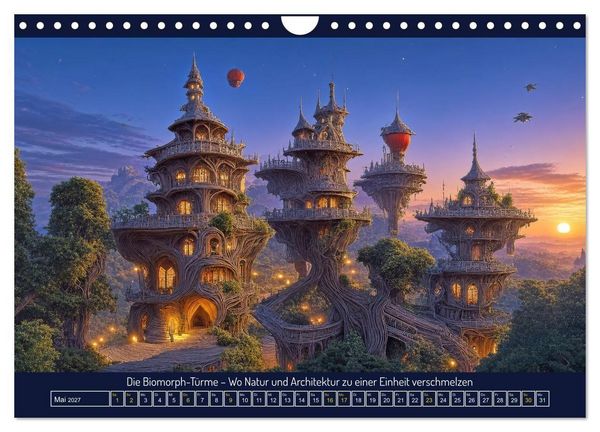 Produktbild: Metropolen der Fantasie (Wandkalender 2027 DIN A4 quer), CALVENDO Monatskalender