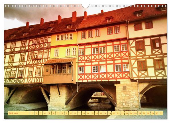 Produktbild: ERFURT obercool (Wandkalender 2026 DIN A3 quer), CALVENDO Monatskalender