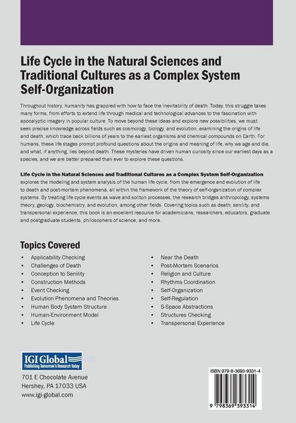 Produktbild: Life Cycle in the Natural Sciences and Traditional Cultures as a Complex System Self-Organization