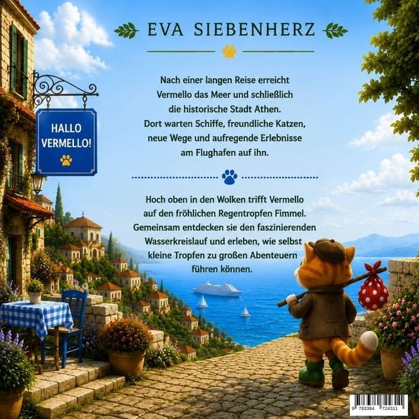 Produktbild: Vermello in Athen, Band 9 der illustrierten Kinderbuchreihe &iquest;Kater Vermellos Reise durch Teuropia&iquest; - ein Abenteuer &uuml;ber Mut und Freundschaft