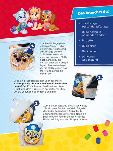 Produktbild: PAW Patrol Mitmachbuch: PAWtastische Bilder mit B&uuml;gelperlen
