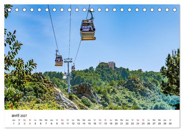 Produktbild: LA RIVIERA TURQUE Antiquit&eacute;. C&ocirc;te. Lumi&egrave;re. (Calendrier de bureau 2027 DIN A5 vertical), CALVENDO calendrier mensuel