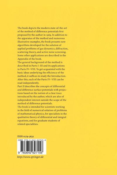 Produktbild: Method of Difference Potentials and Its Applications