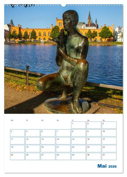 Produktbild: Residenzstadt Schwerin - Mecklenburg-Vorpommern - Terminplaner (hochwertiger Premium Wandkalender 2026 DIN A2 hoch), Kunstdruck in Hochglanz
