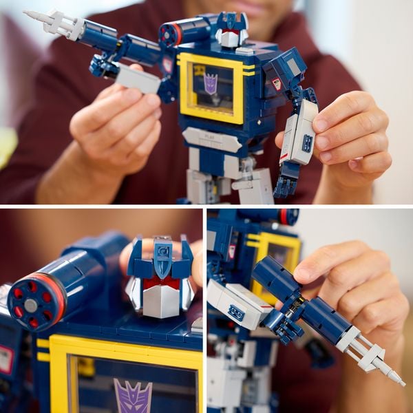 Produktbild: LEGO Icons 10358 Transformers: Soundwave, Modellbau f&uuml;r Erwachsene